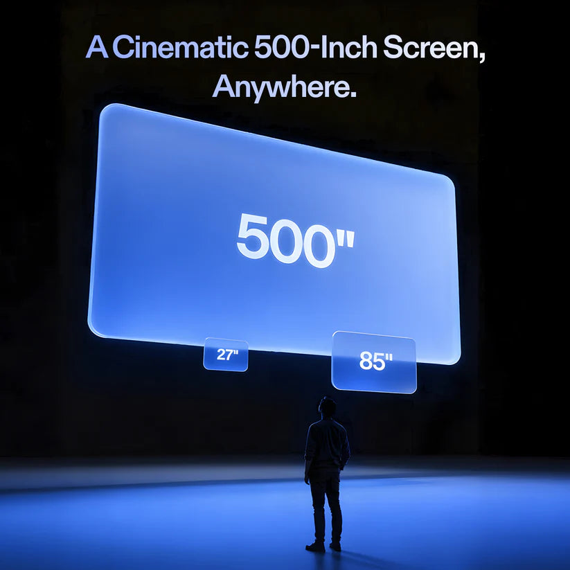500-Zoll-Leinwand in der Hosentasche